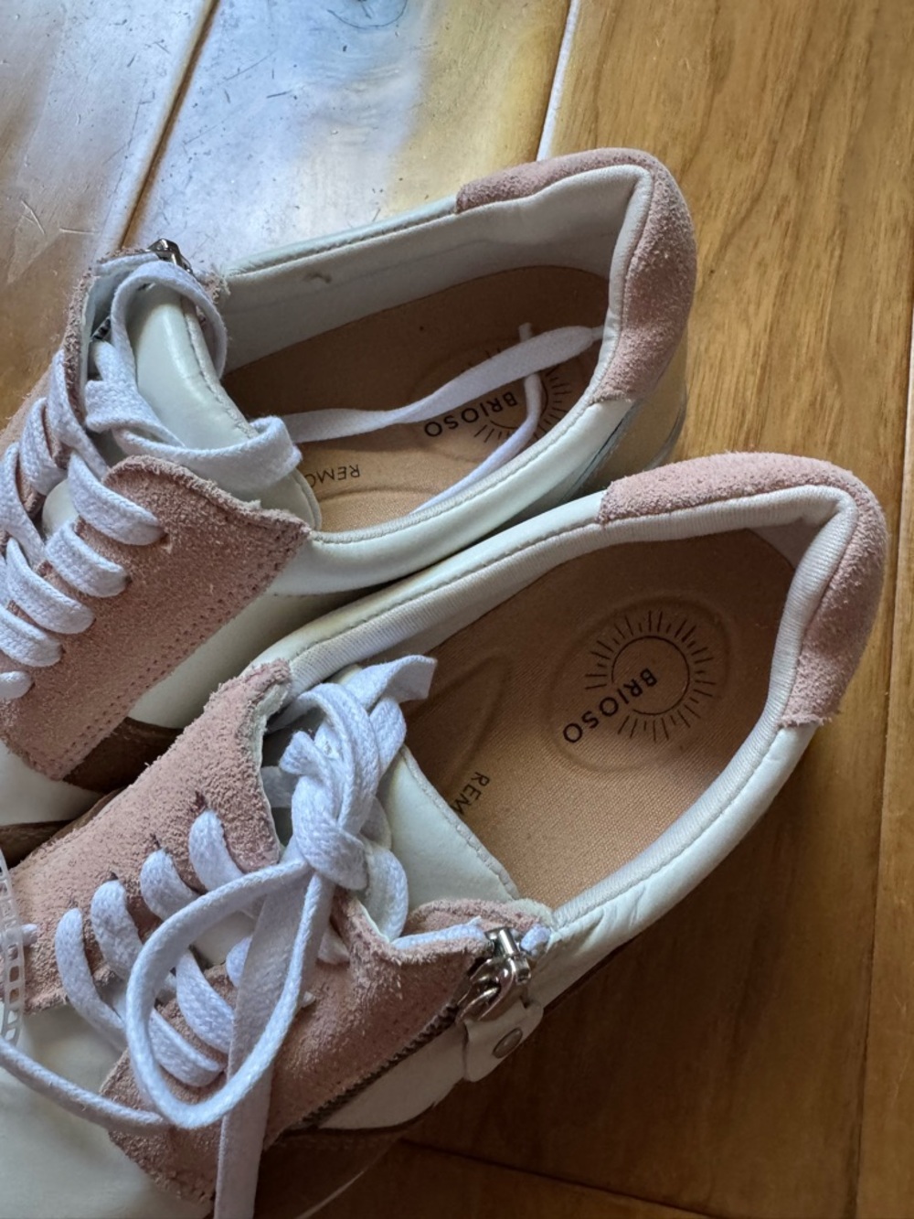 NWT Brioso Mimi Leather Zip Sneakers Sz 7,5 (no original box) - Picture 8 of 15